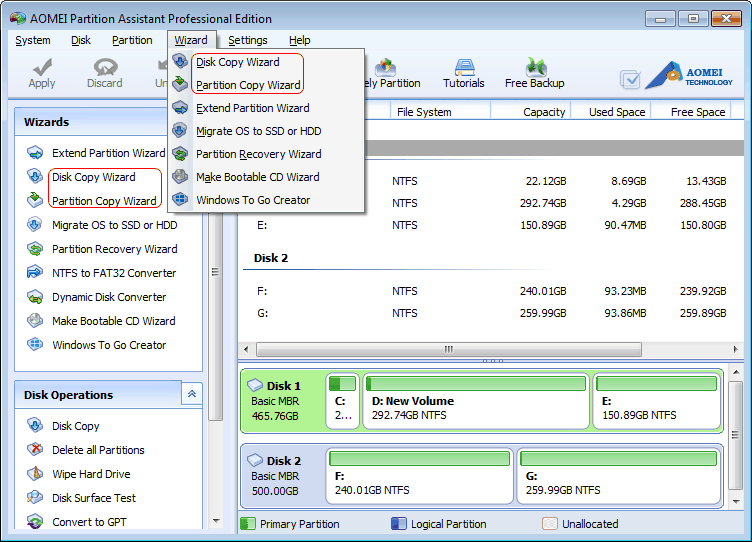 Aomei Partition Backup